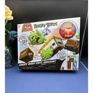 Angry Birds Vinyl Knockout Playset By Spin Master- Red Angry Bird - Brand New!